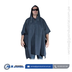 Poncho de Protección PVC Liviano Azul - Indumentaria Impermeable para Trabajo Industrial