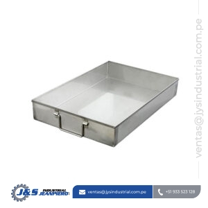 Bandeja de Metal 40x60x10 cm - Contenedor de Derrame Industrial en Acero Inoxidable