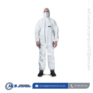 Overol Desechable Clute Macroguard - EPP de Protección Tipo 5/6 Contra Partículas y Salpicaduras