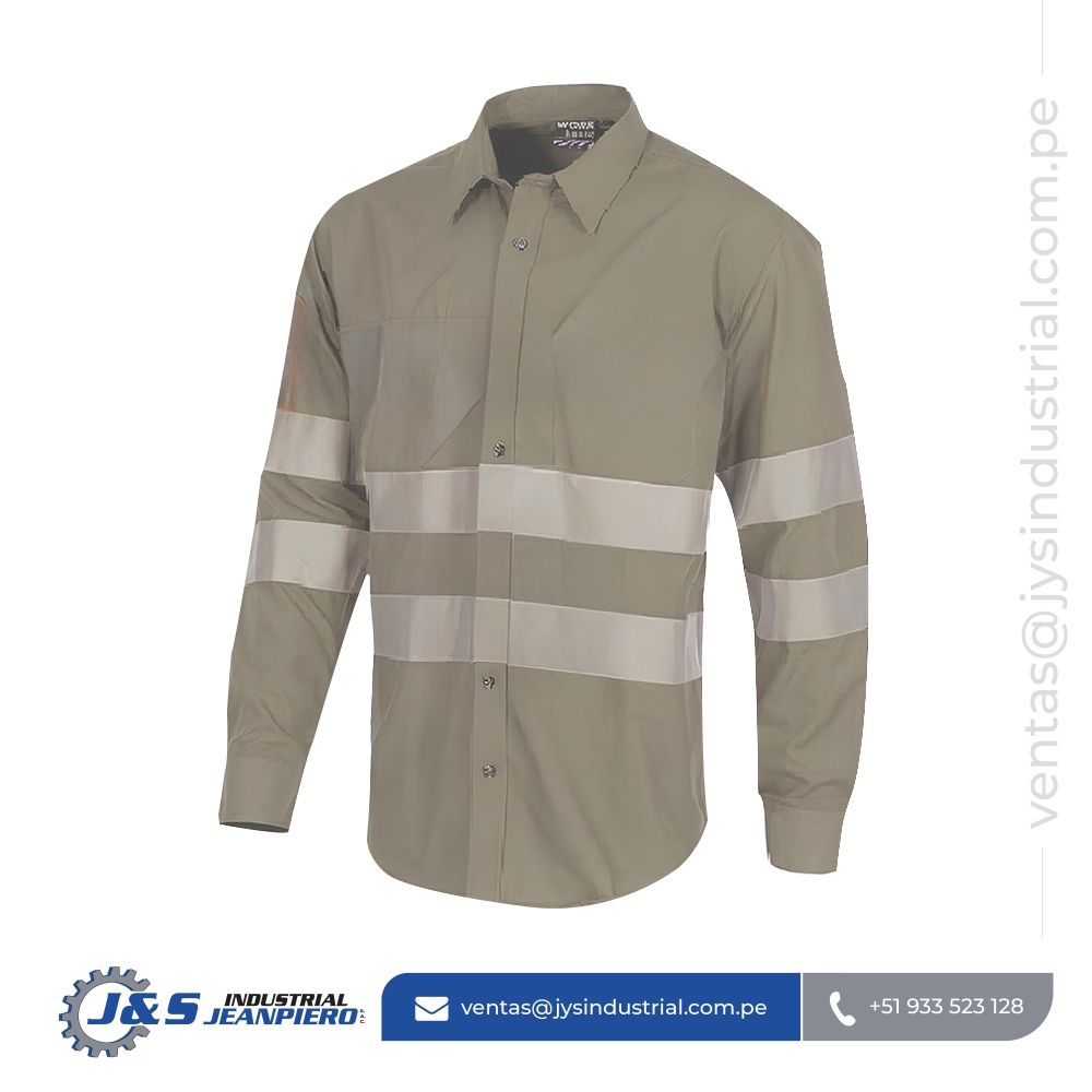 Camisa Drill Beige con Cinta