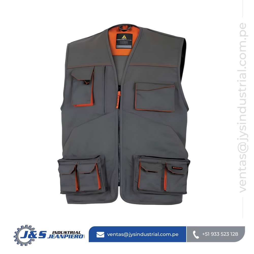 Chaleco Gris con Naranja Delta Plus M6GIL
