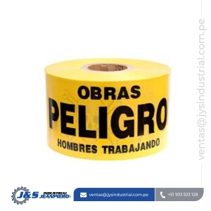 Cinta de Peligro para Obras Color Amarillo 200 Metros