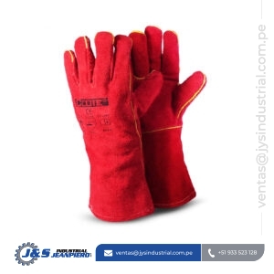 Guante Industrial Clute Rojo de Carnaza