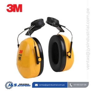 Orejera 3M Peltor Optime 98 - Protector Auditivo para Casco con NRR de 25 dB