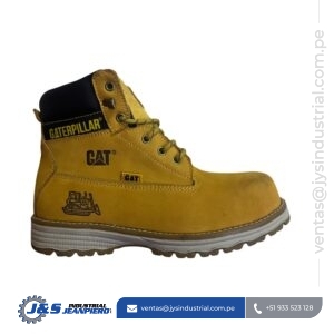 Zapato de Seguridad Amarillo – Calzado de Cuero Industrial con Puntera de Protección