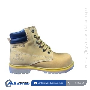 Zapato de Seguridad Amarillo Dama – Calzado de Cuero Industrial con Puntera de Protección