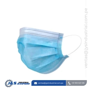 Mascarilla Descartable de 3 Pliegues con Sujetador de Elástico
